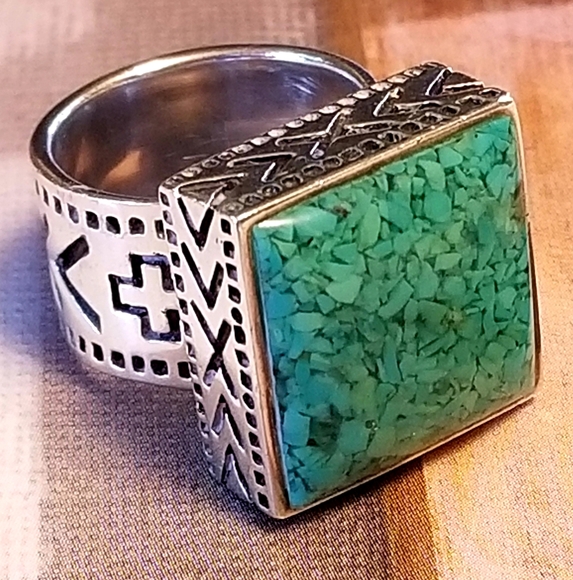 Silpada Sterling Silver & Turquoise Ring - Picture 1 of 14